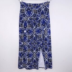 Anthropologie MAEVE Front Slit Faux Wrap Skirt